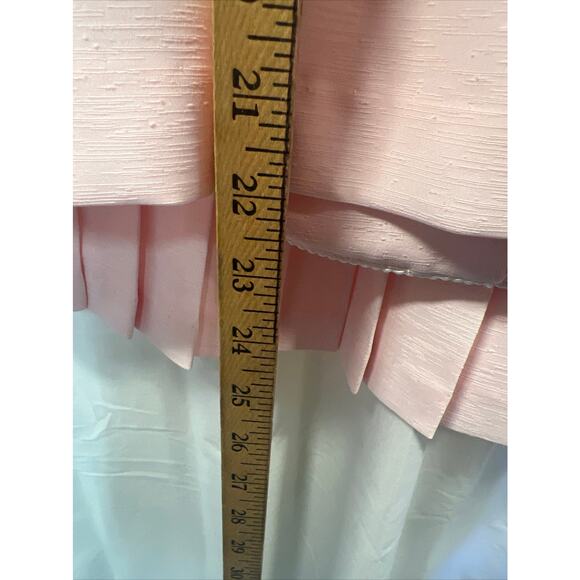 Vtg Leslie Fay Dresses Soft Pink Skirt and Jacket Set Size 8 - Picture 6 of 12